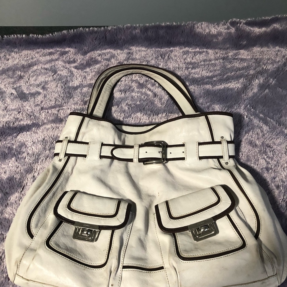White Rounded Shoulder Bag